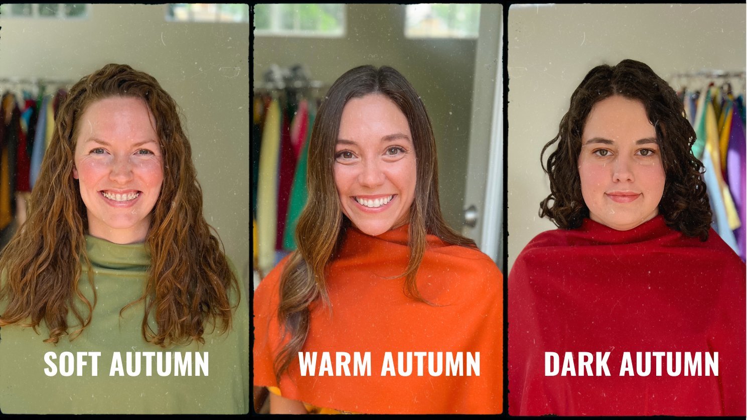Soft, Warm, and Dark Autumn family overview