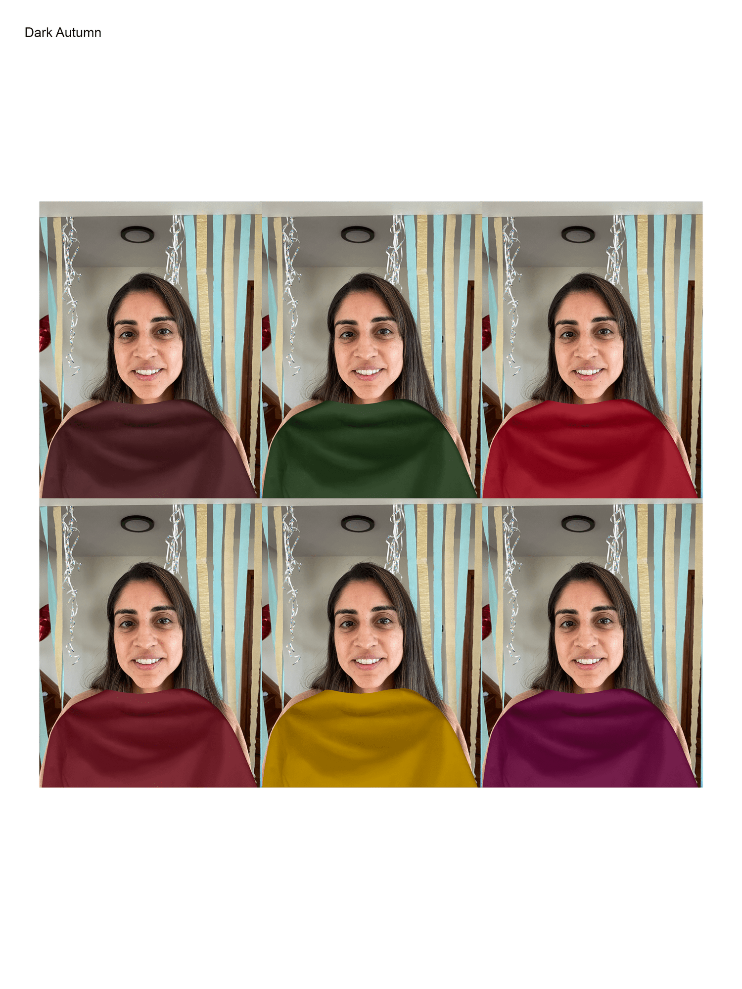 Dark Autumn drape simulation