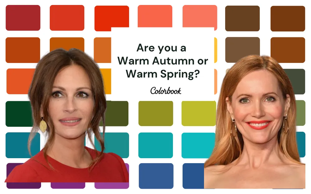Warm Autumn versus Warm Spring color palette comparison