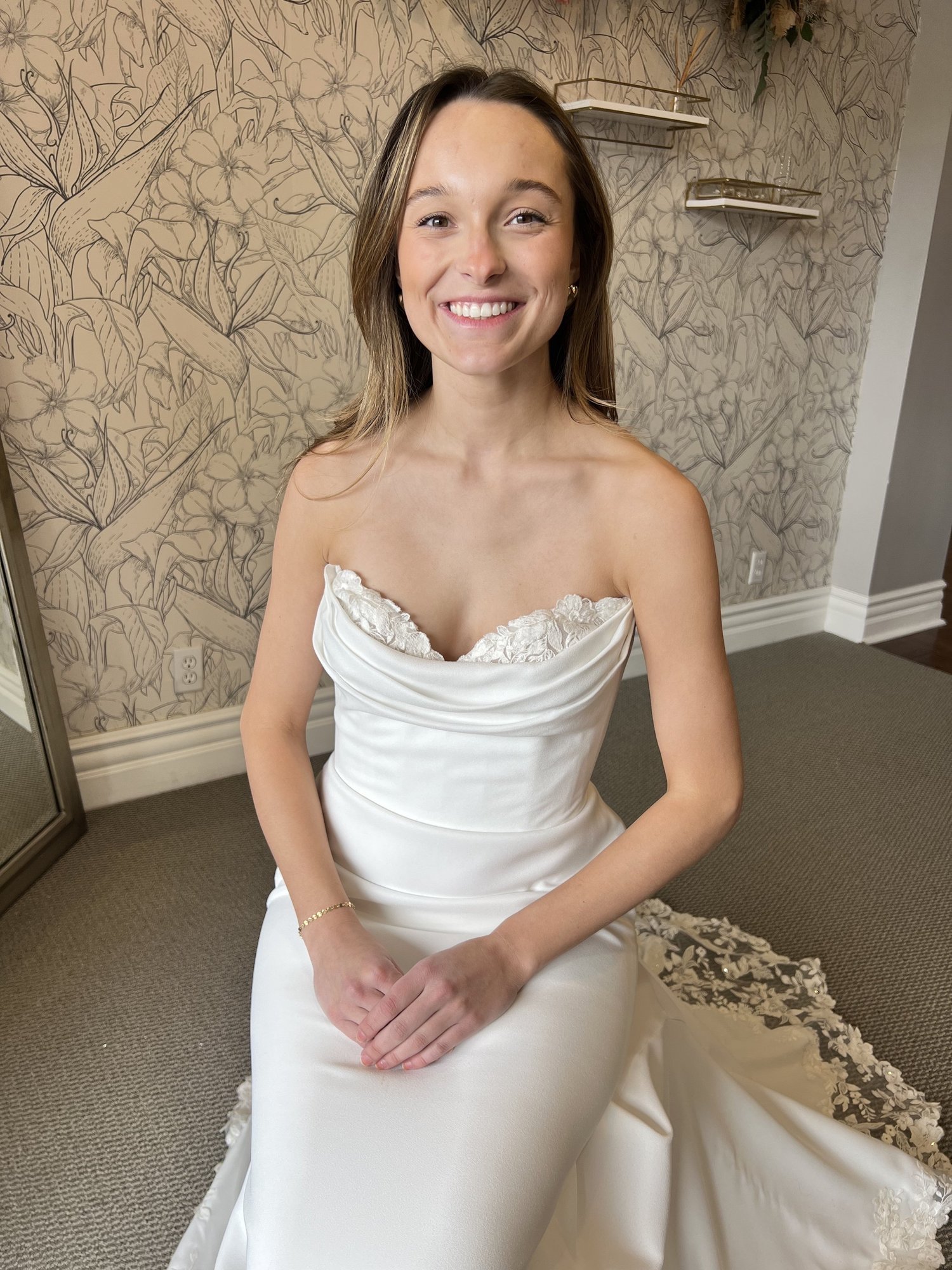 Summer soft white wedding dress