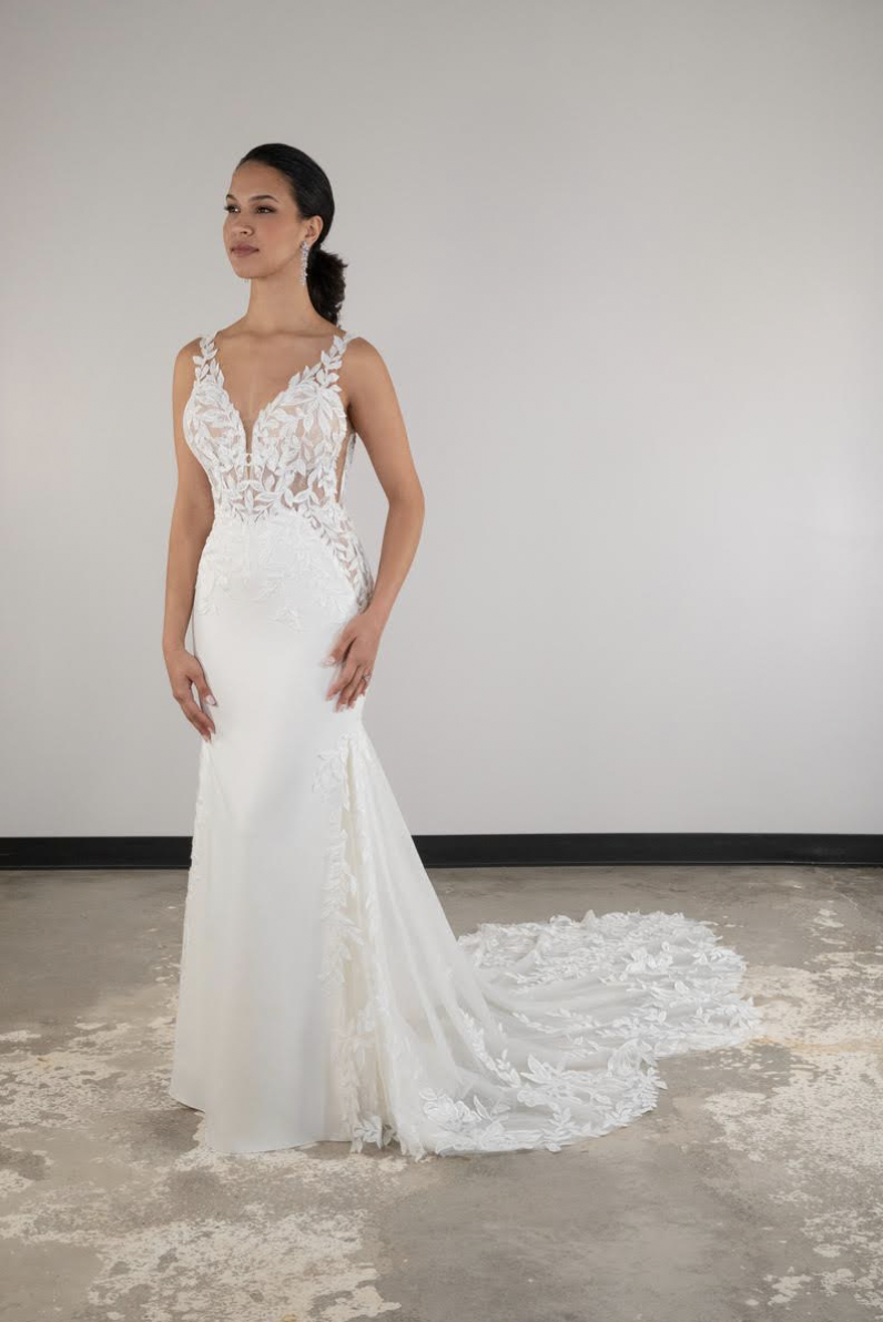 Summer soft white wedding dress