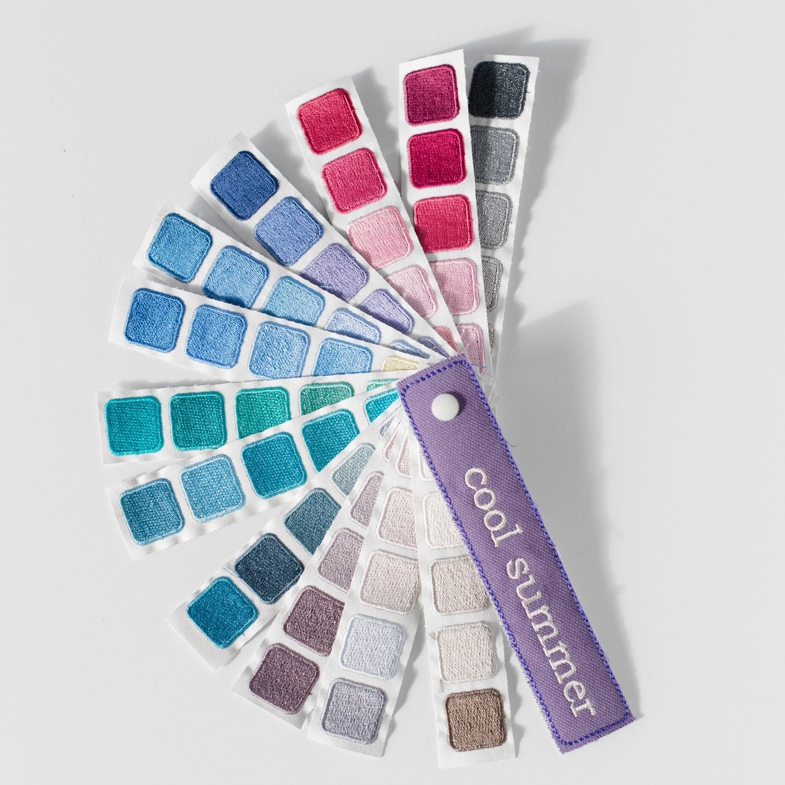 Indigo Tones Cool Summer color swatch book