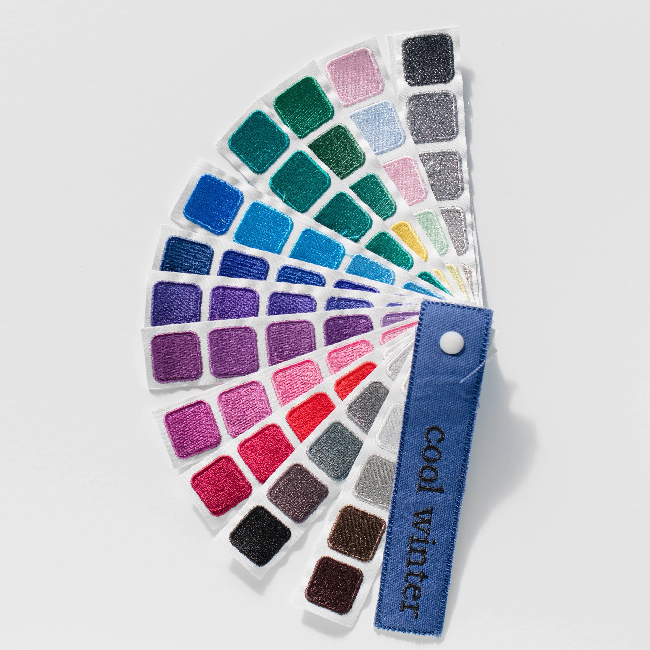 Indigo Tones Cool Winter color swatch book