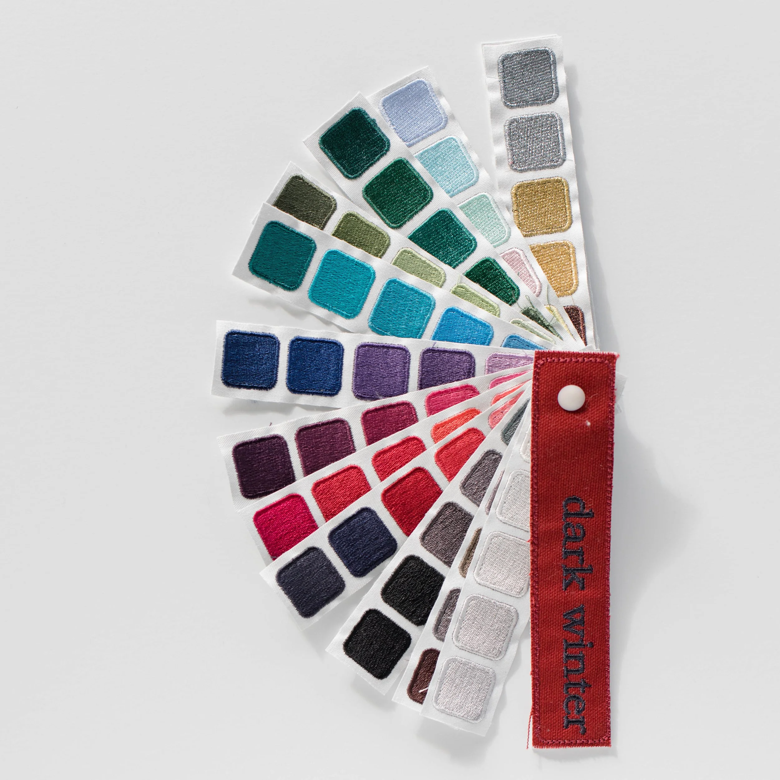 Indigo Tones Dark Winter color swatch book