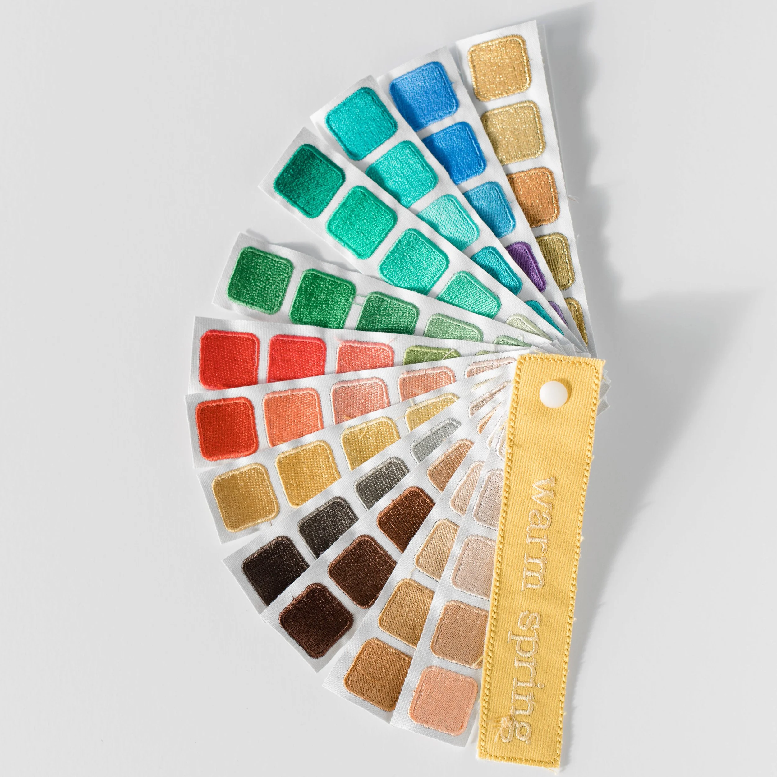 Indigo Tones Warm Spring color swatch book