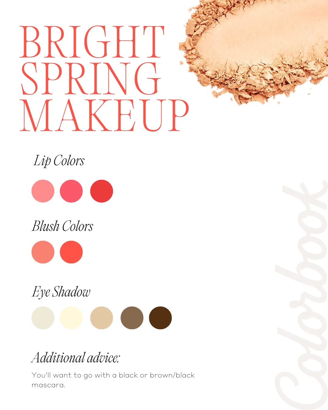 Bright Spring makeup palette