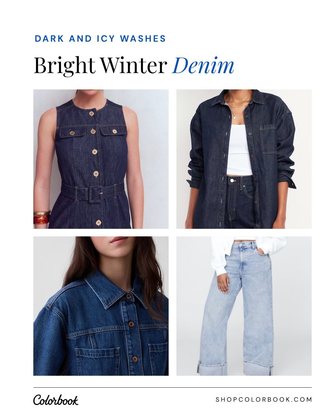 Bright Winter denim guide