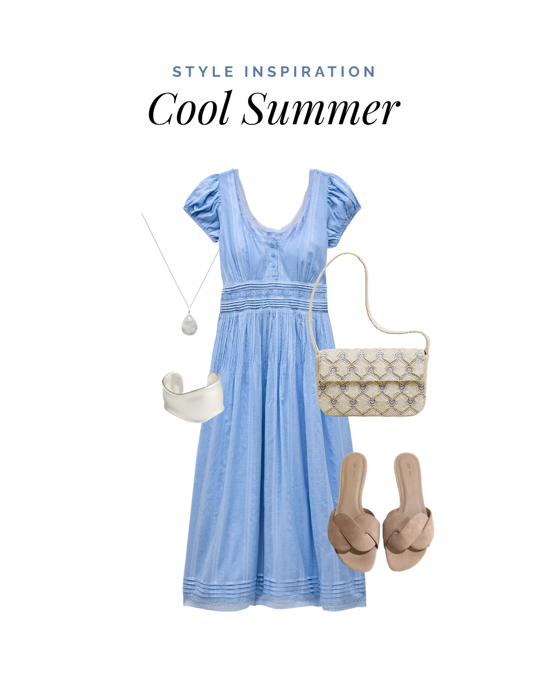 Cool Summer outfit — soft lavender and raspberry