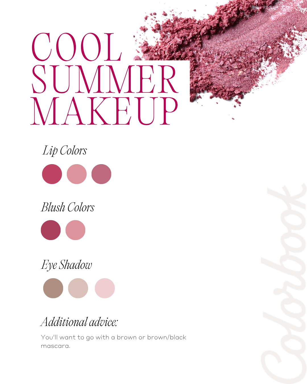 Cool Summer makeup palette