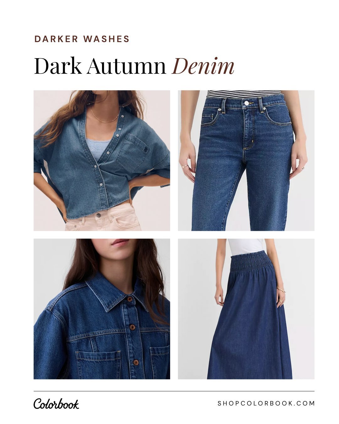 Dark Autumn denim guide