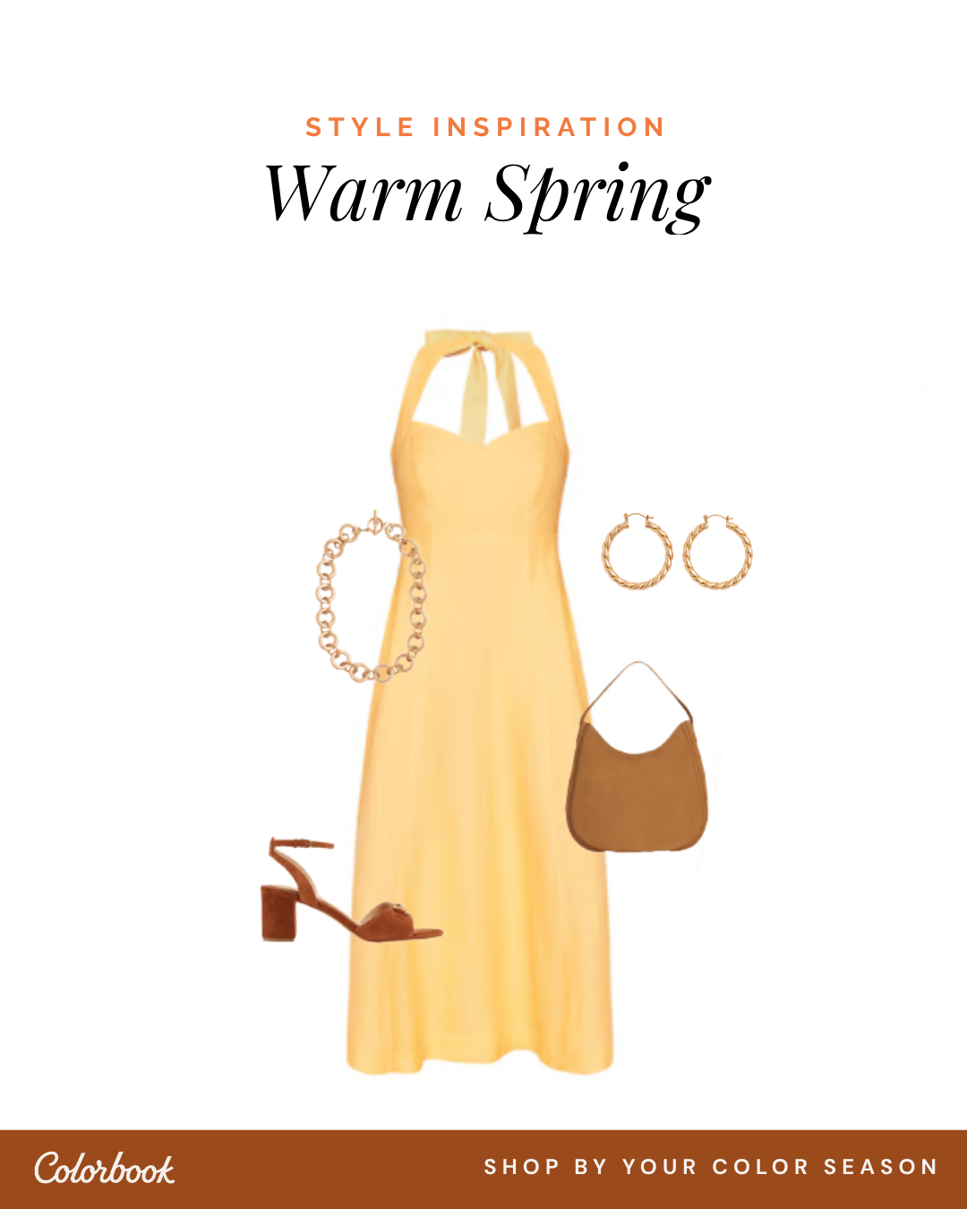 Warm Spring outfit — warm coral and ivory