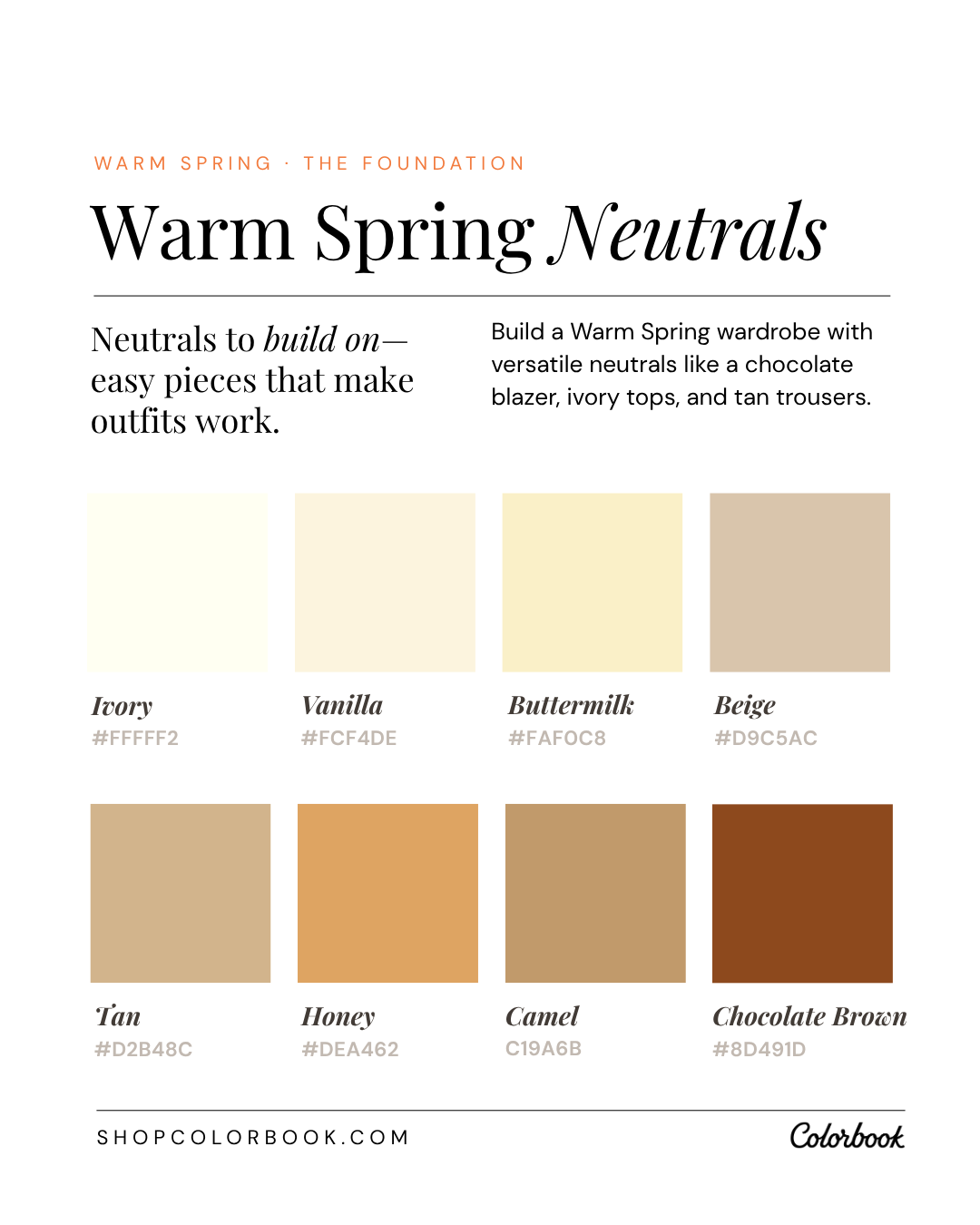 Warm Spring neutral outfit examples